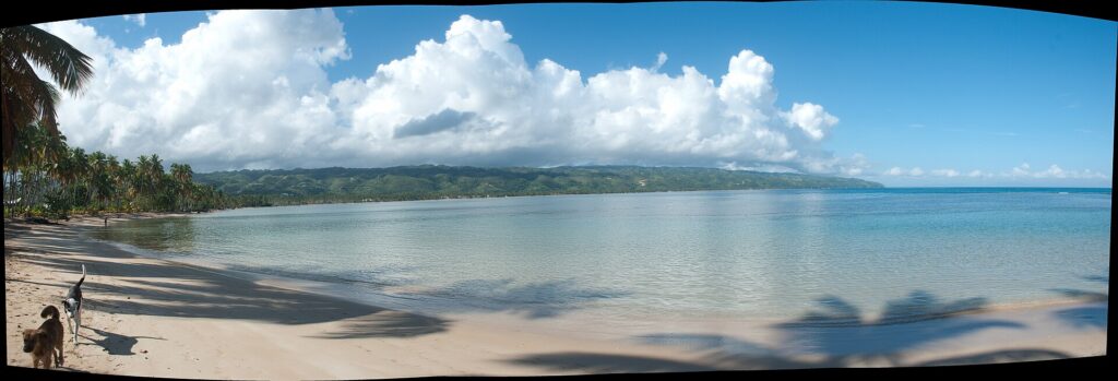 Vista panorámica de Las Terrenas en República Dominicana
