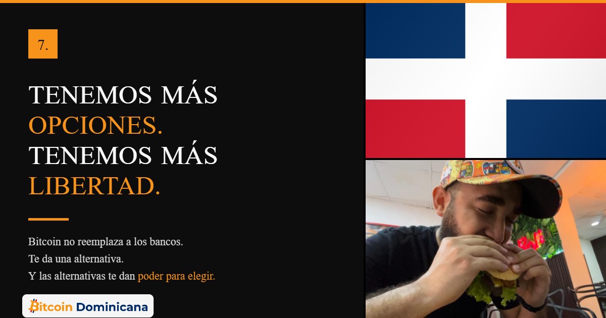 Composición editorial con la bandera de República Dominicana y billetes de pesos dominicanos junto al titular Tenemos más opciones, tenemos más libertad